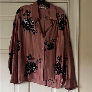 Floral Embroidered Women's Top